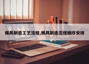 模具制造工艺流程,模具制造流程顺序安排