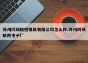 苏州鸿硕精密模具有限公司怎么样,苏州鸿硕精密电子厂