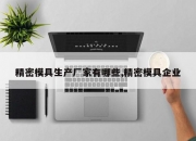 精密模具生产厂家有哪些,精密模具企业